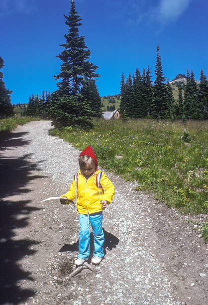 istock Mount Rainier NP - Girl  on a Trail - 1983 2229247155