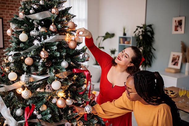istock Festive Home Decorating with Friends 2229250112