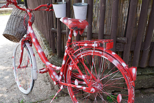 old colourful bicycle in St.Martin in the Pfalz at 2025-08-06