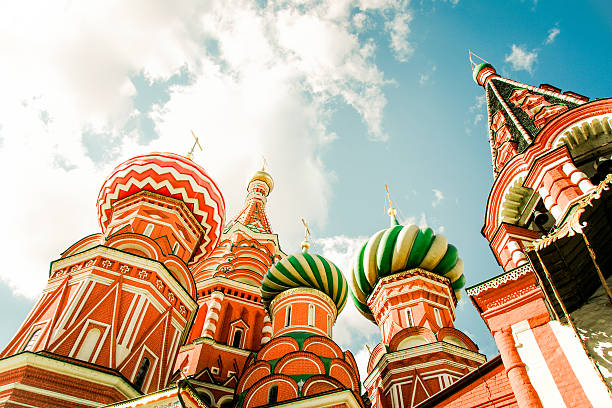 Moscow, Russia, 30 August 2016, Saint Basil's Cathedral orthodox temple on Red Square