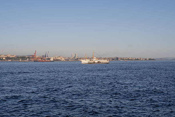 istock Bosphorus Strait and Istanbul Skyline at Sunset 2229280338