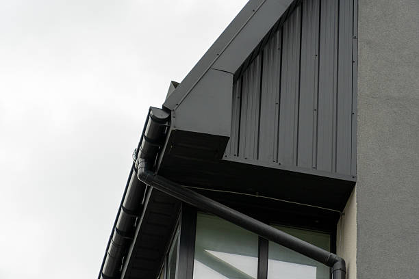 istock Modern architectural design featuring a sleek roofline and contrasting materials in an urban setting 2229281842