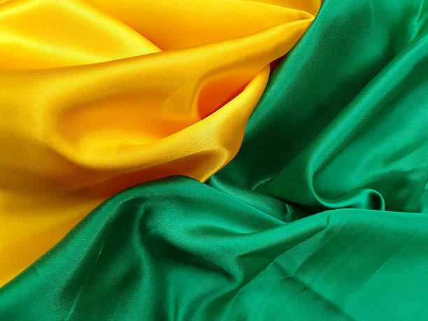 istock green and yellow satin fabric texture 2229292877