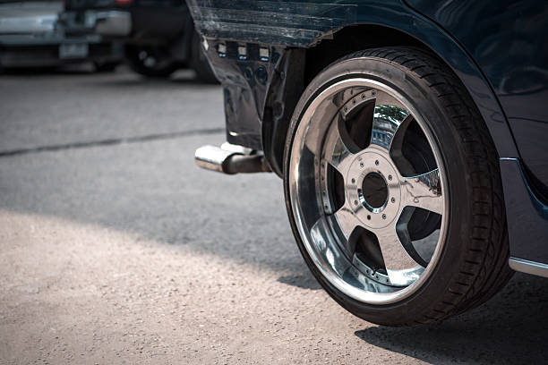 istock Checking car body work fiber bumper at car garage 2229298532