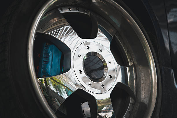 istock Checking car brake system for repair at car garage 2229298639