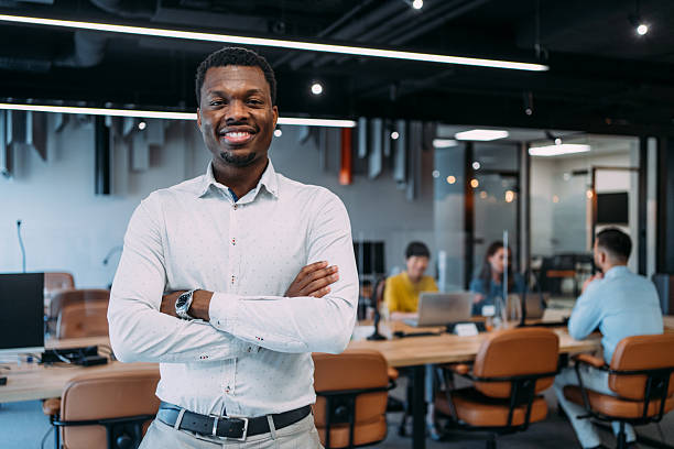 istock Confident businessman and his team. 2229305090