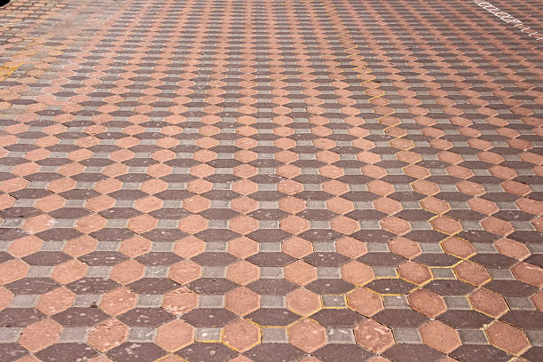 Colorful block concrete floor seamless pattern abstract brown background
