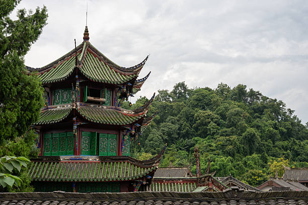istock Vibrant traditional architecture against a lush green backdrop i 2229322080