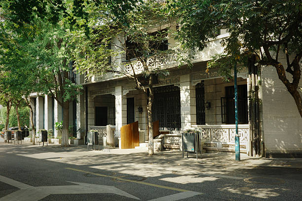 Shanghai streetscape and modern and classical buildings