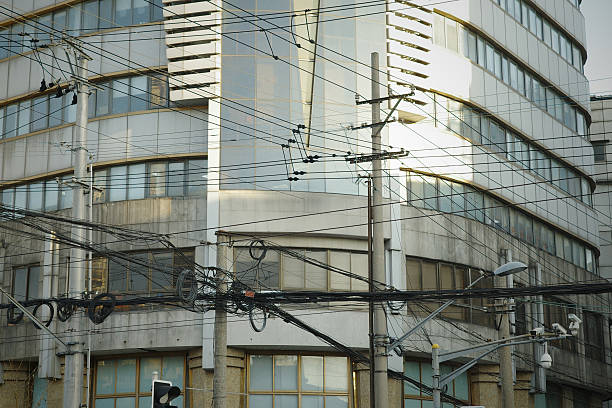 Shanghai streetscape and modern and classical buildings