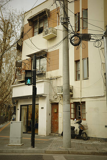 Shanghai streetscape and modern and classical buildings