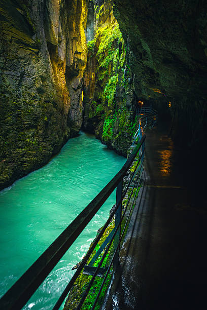 istock Amazing viewpoint with Aare river in the Aare gorge 2229329510
