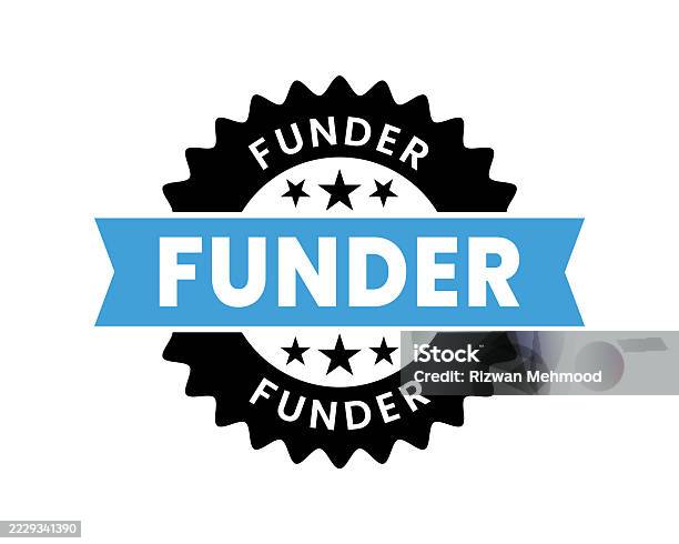 Funder Funder Sign Text Badge Label Stock Illustration - Download Image Now ...