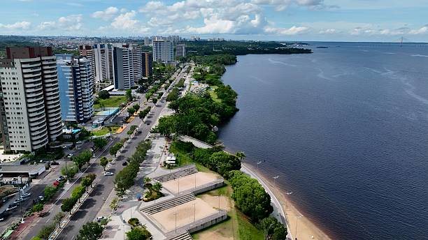 istock Famous Ponta Negra Beach at downtown Manaus Amazonas Brazil. 2229354621