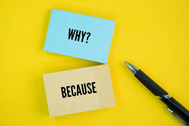 istock Two words why and because. both used to discuss reasons, but in different ways: 