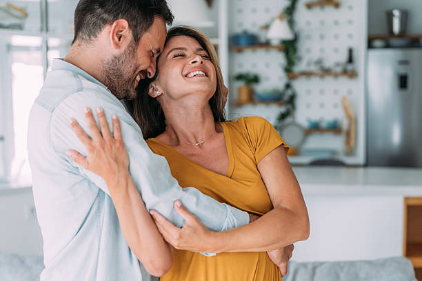 istock Happy couple at home. 2229356636