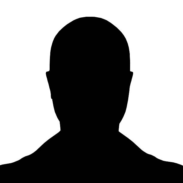istock A black and white silhouette of a male head stands out against a clean white background, emphasizing strong facial contours. The minimalist design highlights the human form with sharp contrast. 2229361404