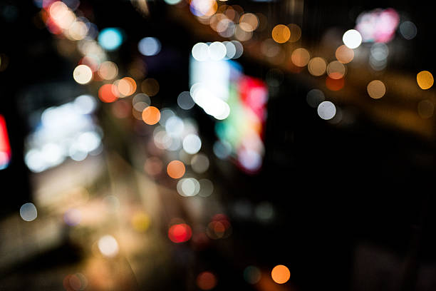 istock Group of multicolor soft bokeh at night, blurred backgrounds 2229364659