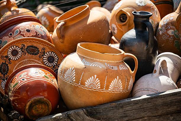 istock Traditional clay peasant Ukrainian pottery 2229370261