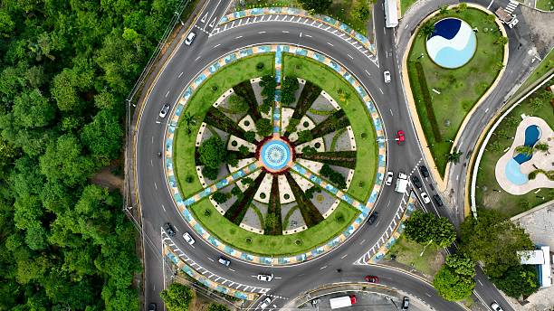 istock Letters Roundabout at  downtown Manaus Brazil. Manaus Amazonas. 2229370278