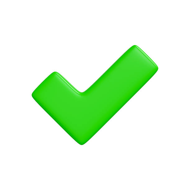 istock Green check mark icon isolated on white background 3D render 2229372358