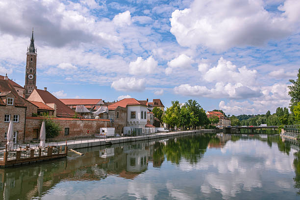 istock Beautiful River Isar In Historic Landshut 2229372805