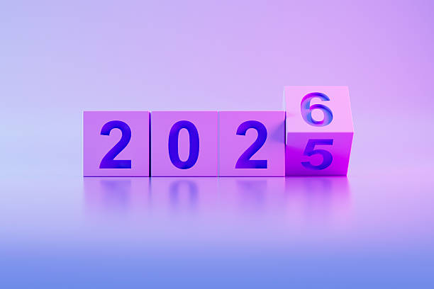 istock 2026 New Year in Cube Shape, Changing from 2025 to 2026 2229379245