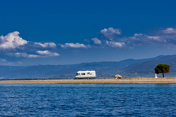 istock Camper van by the sea in Kavo Evia, Greece. 2229380895