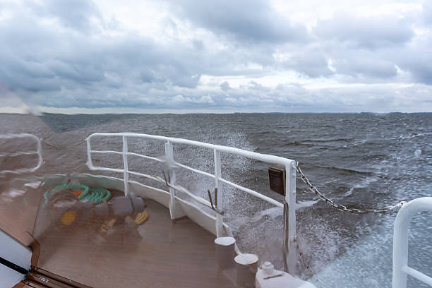 istock View from a boat on the open sea 2229386280