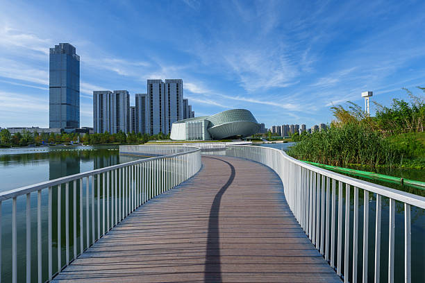 istock empty road in city park 2229388370