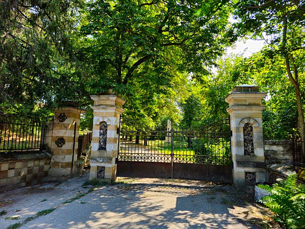 istock A gated entrance to a park 2229398459