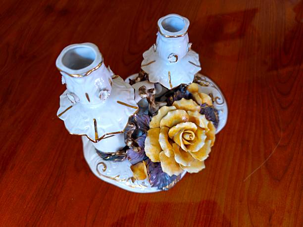 Elegant porcelain on the table, everyday ceramic tableware