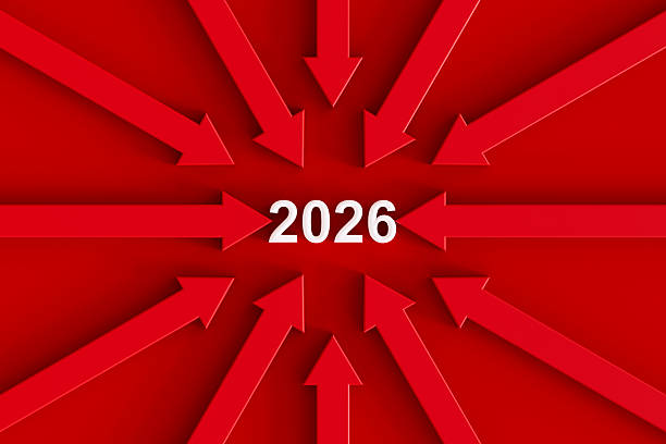 istock Arrows Going to 2026 New Year 2229403261