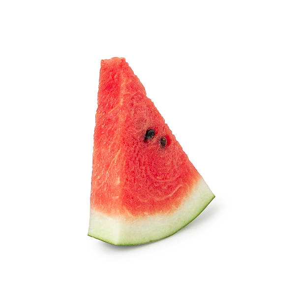 istock Watermelon slice isolated on white background with clipping path, full depth of field 2229405246