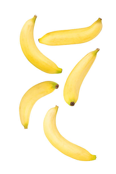istock Falling Banana isolated on white background with clipping path, full depth of field 2229407050