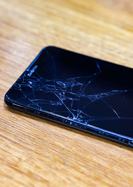 Mobile phones and smartphones broken and broken and damaged