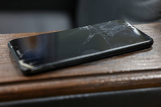 Mobile phones and smartphones broken and broken and damaged
