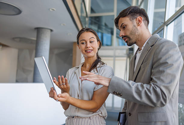 istock Business colleagues using digital tablet in modern office 2229413830
