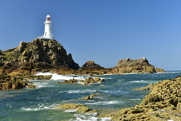 Coastal lighthouse in the Summer.