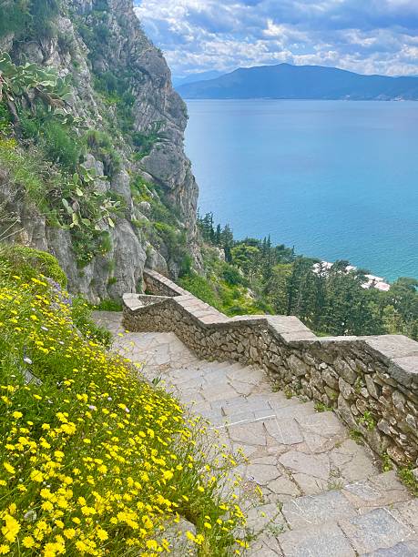 istock Nafplion, Greece: the steps leading to Palamidi Fortress 2229426130