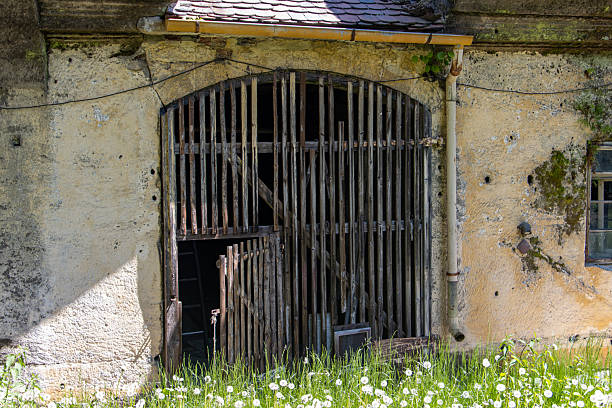 istock A historic gate of barn in a abandoned building 2229427019