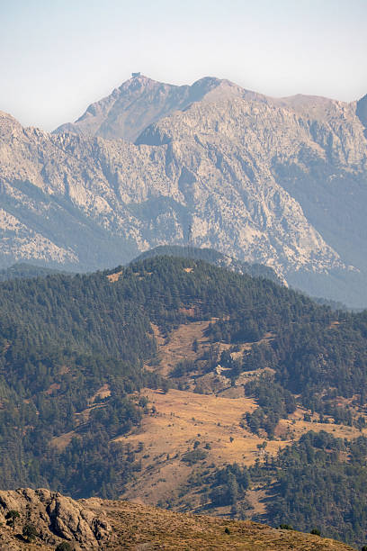 Antalya mountain and forest view, Tahtal Mountain cable car