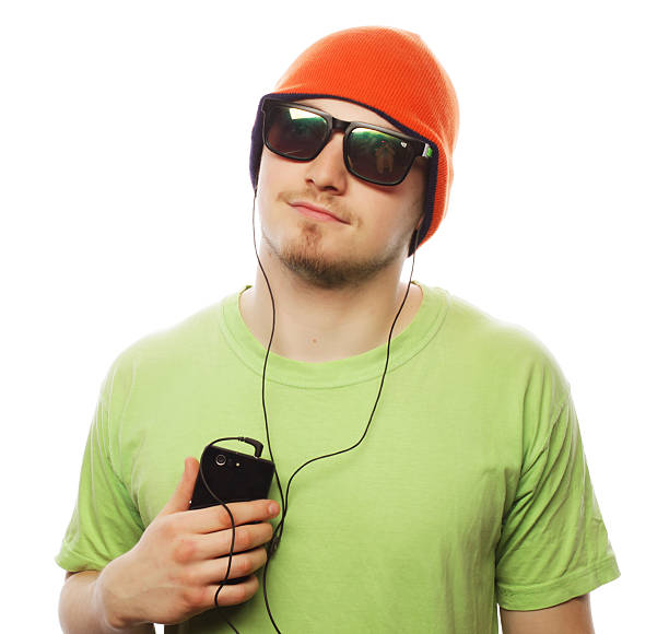 istock man listening music and using smartphone 2229436951