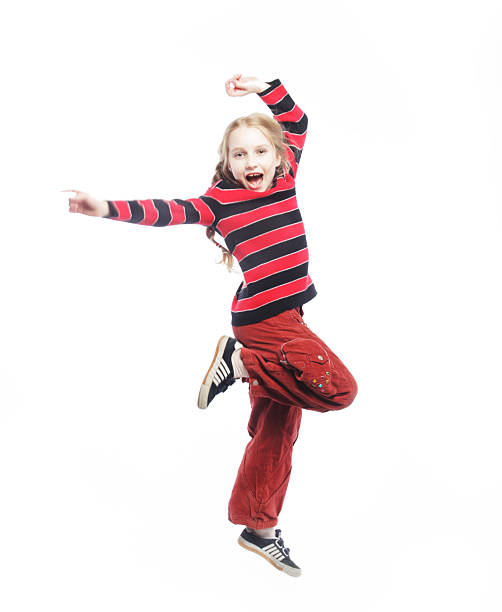 istock girl jumps on a white background 2229440982