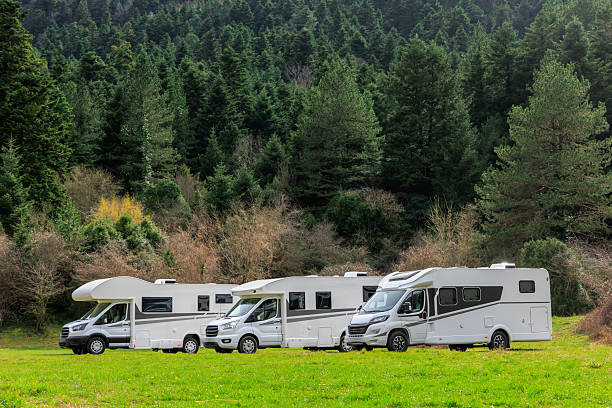 istock Campervan, RV in the mountain 2229441404