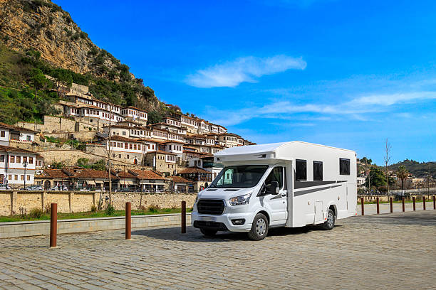 Camping car in Albania