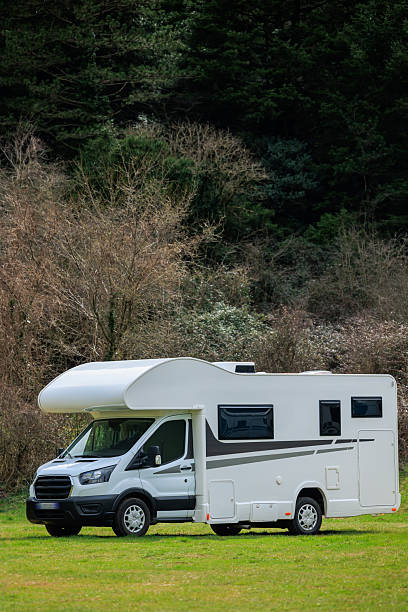 istock Campervan, RV in the mountain 2229441425