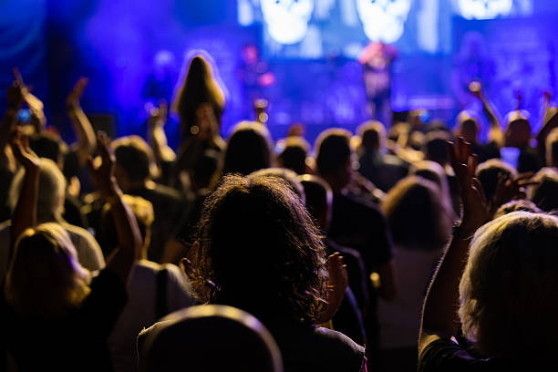 istock Silhouette of crowd in rock concert 2229441559