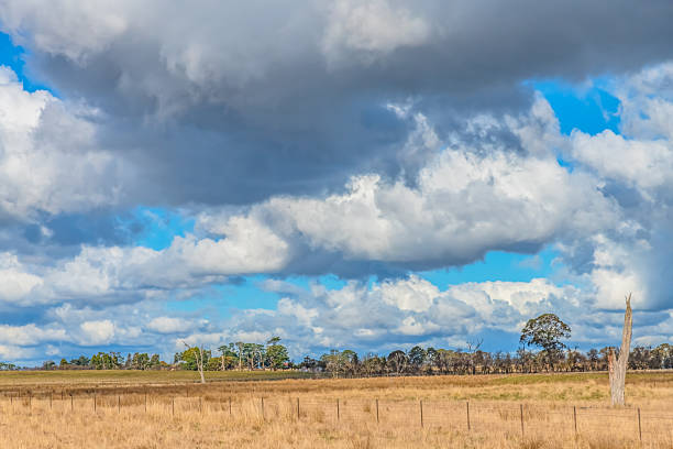 istock Clouds and a Winter sky over rural land 2229453137