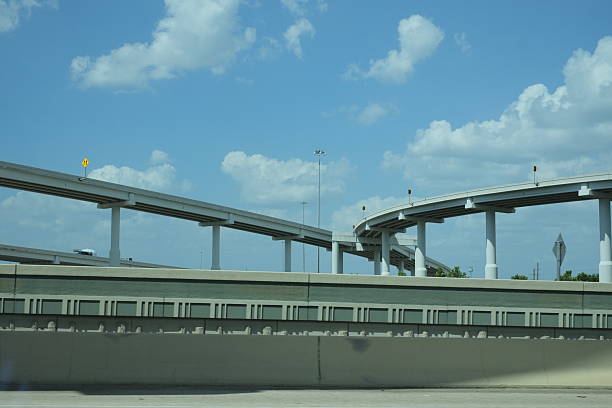 istock Driving Houston’s highways observing the large overpasses 2229466737